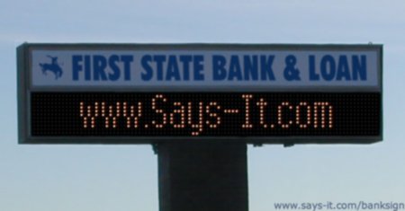 bank sign generator